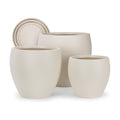 YNNICO Plant Pots 17.5/14.8/12.2 inch Set of 3, Flower Pots with Drainage Holes, Large Planters for Indoor Outdoor