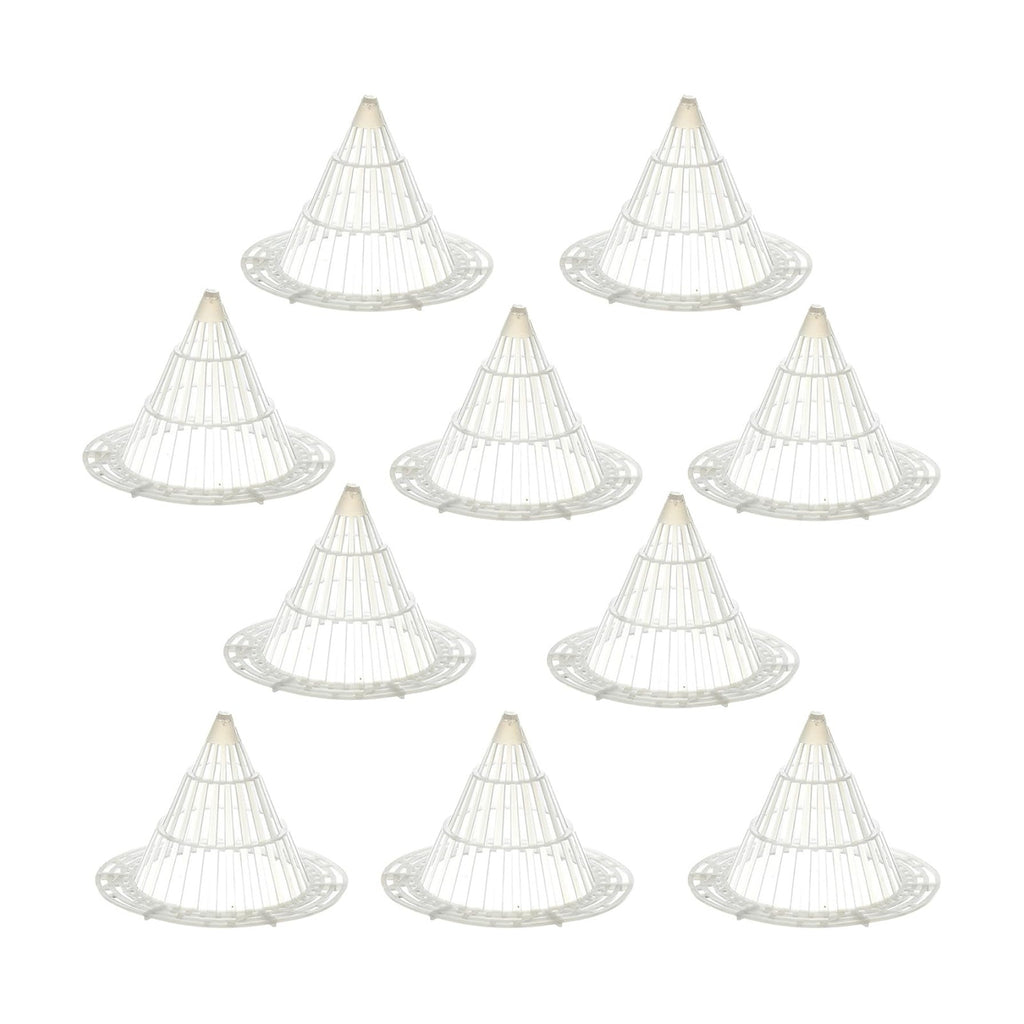 Plant Pot Drainage Cones, 10 Pack – Breathable Mesh Pot Bottom Pads for Improved Airflow & Drainage, Prevent Soil Loss, Suitable for Small Potted Plants, Succulents, Bonsai (Medium)