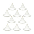 Plant Pot Drainage Cones, 10 Pack – Breathable Mesh Pot Bottom Pads for Improved Airflow & Drainage, Prevent Soil Loss, Suitable for Small Potted Plants, Succulents, Bonsai (Medium)