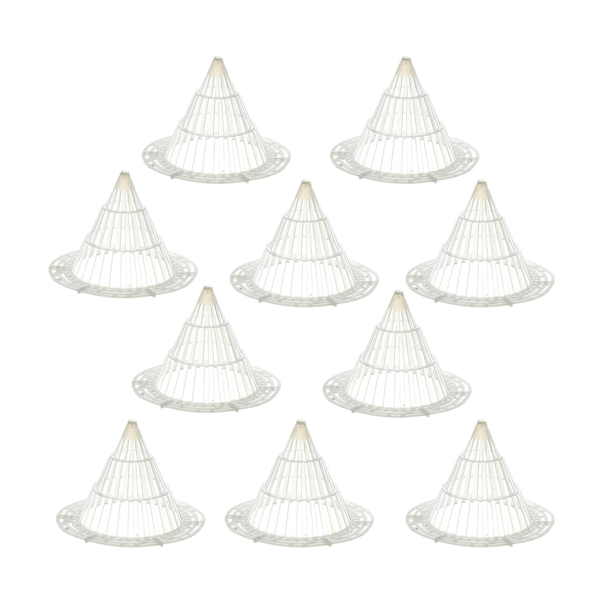 Plant Pot Drainage Cones, 10 Pack – Breathable Mesh Pot Bottom Pads for Improved Airflow & Drainage, Prevent Soil Loss, Suitable for Small Potted Plants, Succulents, Bonsai (Medium)