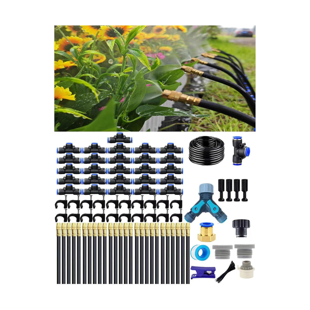 360° Adjustable Drip Irrigation Sprinkler Kit – Garden Watering System | 12mm High-Flow Mainline Tubing,Easy