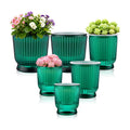 Set of 6 Self Watering Plant Pot 3 Sizes Plastic Double Layer Self Watering Flower Pot with Multi Mesh Drainage Holes