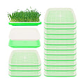 20 Pack 12.6 x 10 x 1.8 inch Microgreens Growing Trays, BPA-Free Sprouting Trays, Germination Tray for Beans