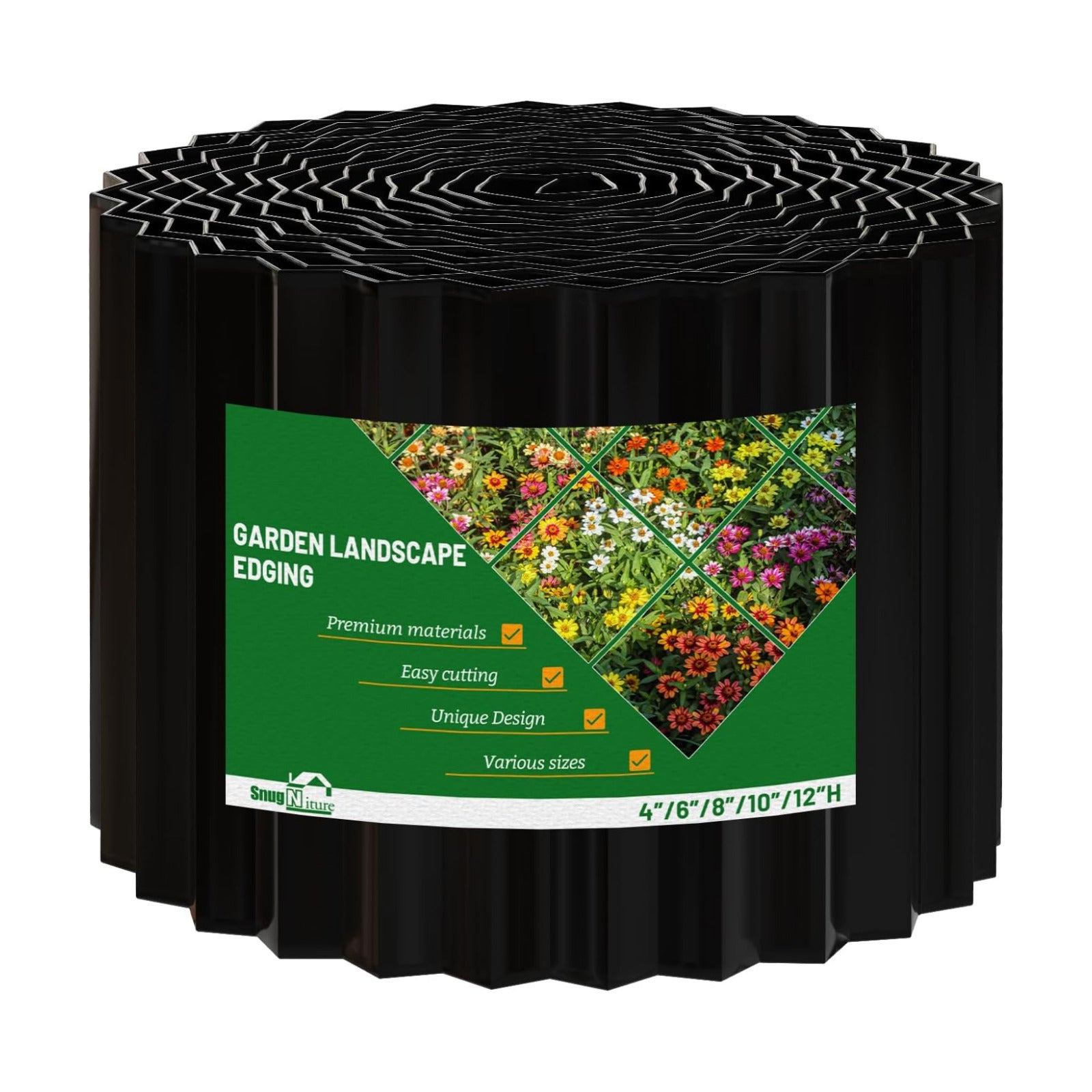 Corrugated Metal Garden Edging,6" x 80' Sturdy Lawn Edging Brooder,Landscape Edging Border for Lawn, Flower Bed,Garden
