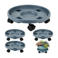 4-pack 17.3" Extra-large Plant Caddy with Wheels Plastic Plant Dolly with Locking Caster Flower Pot Mover Rollers