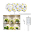 SANSI Puck Grow Lights for Indoor Plants, 20W 4-Head Plant Light with Timer