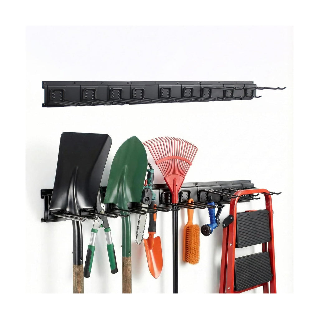 MBQQ Garage Tool Organizer Wall Mounted, 24 Inches Adjustable Garden Tool Organizer Rack,Heavy Duty Yard Tool Organizer