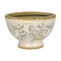 Dosayes Vintage Ice Crackle Grazd Ceramic Flower Pot with Drainage Holes, 4.33 Inch Rustic Planter for Indoor Plants