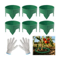 24pcs Planting Grow Rings, Round Edging Spliceable Protective Pest-Planting Rings for Vegetable Herb Flower, Circular