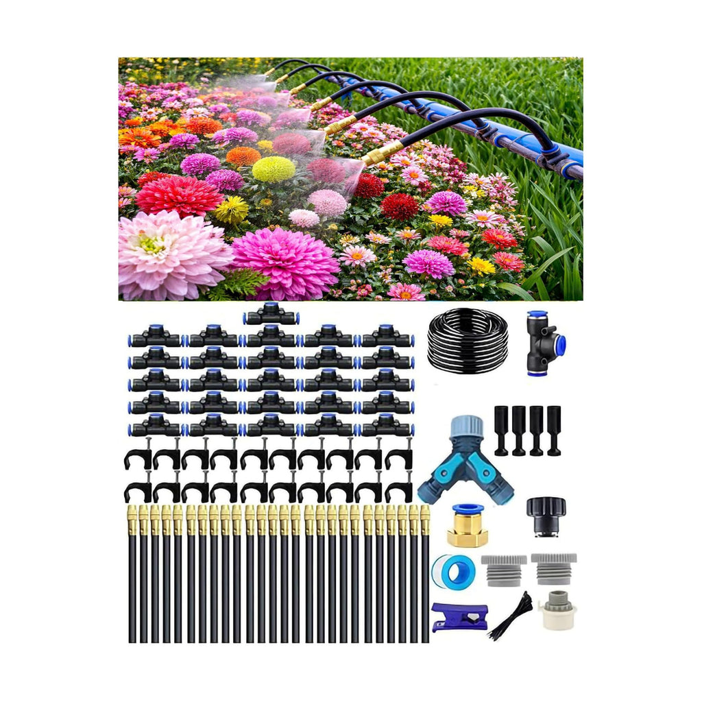 360° Adjustable Drip Irrigation System – Garden Watering Sprinkler System | 12mm Large-Diameter Tubing, Automatic