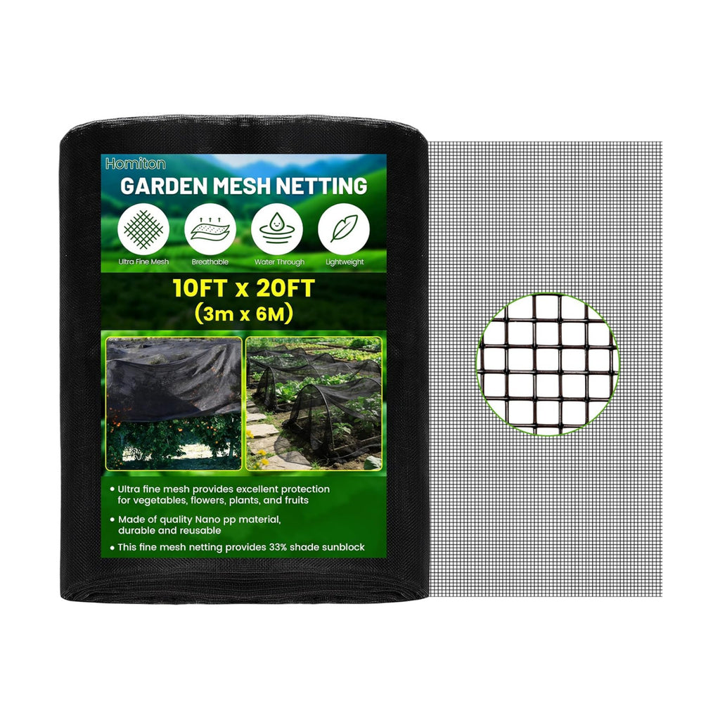 Stronger Garden Mesh Netting, 10 x 20 FT Ultra Fine Nano PP Plant Covers, Small Animals Bird Net Barrier Screen for