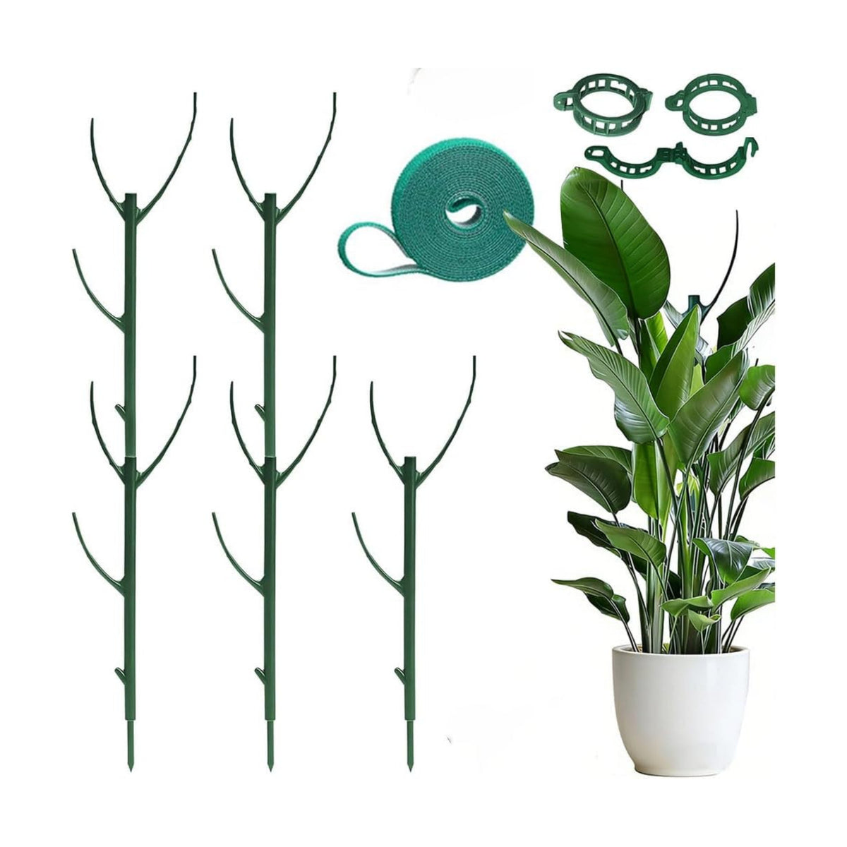 Stackable Plant Support for Home Gardening Indoor Outdoor, 5Pack