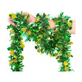 FOIMAS 33 Feet St Patrick's Day Tinsel Garland,Mentallic Green and Gold Shamrock Clover Hanging Garland with Hat Lucky Coin Confetti for St Patrick's Day Wreath Home DIY Craft Decoration, Green & Gold