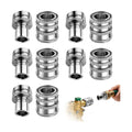 Upgraded Stainless Steel Quick Connect Hose Fittings Set - 3/4" GHT Universal Quick Release Garden Hose Connectors