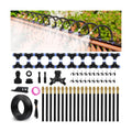 Drip Irrigation System 100 FT with 32 Nozzles, 360° Adjustable Bendable Garden Watering Misting System for Greenhouse