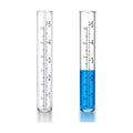 Larrel 2 Pcs Plastic Rain Gauge Replacement Tubes, 5.31inx0.91in/13.5cmx2.3cm Clear Practical Outdoor Rain Gauges with Dual Scales Outdoor Rains Gauges for Outdoors Garden Yard Home Using