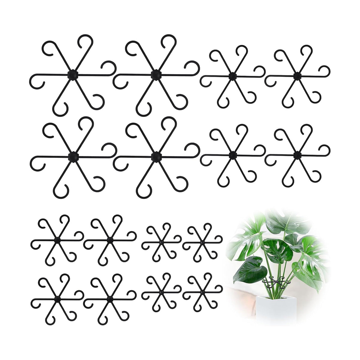 16pcs Plant Stem Support, Monstera Plant Support for Indoor Plants