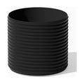 Veradek Mod Series Short Planter - Round Outdoor Planter | Made From a Durable Plastic-Stone Composite With Pre-Drilled