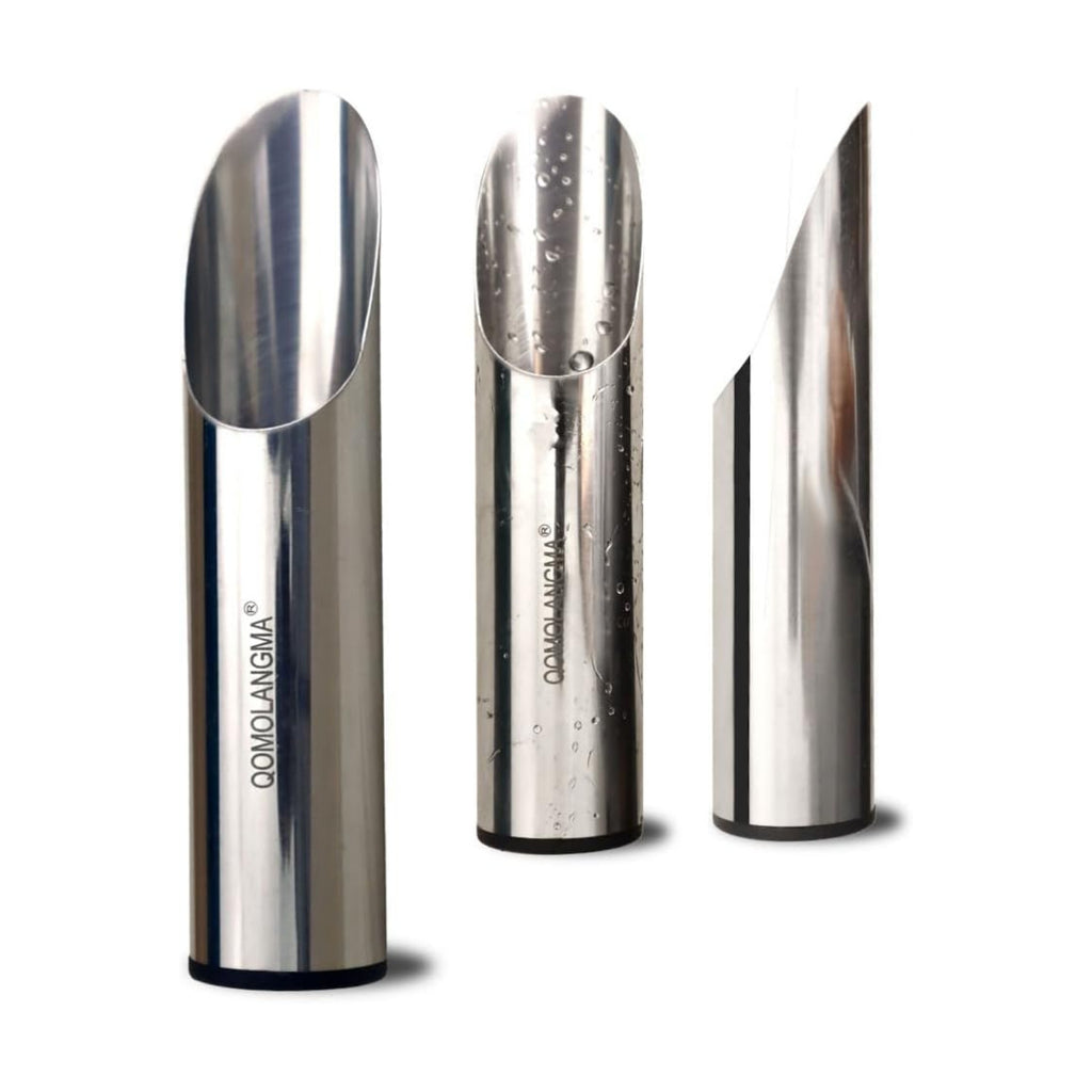 Small Stainless Bonsai Soil Scoop - Garden Handle Scooper for Transplanting, Potting, Digging & Plant Care, Gardening