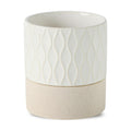 Nihow Ceramic Self Watering Plant Pot for Indoor Plants, 6 Inch,Cream White