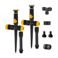 RESTMO Water Sprinklers for Yard, Above Ground Irrigation System for Lawn | Adjustable Spray Range, DIY Above Ground