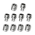 5 Sets 3/4 GHT Stainless Steel Garden Hose Quick Connect Fittings Set | 5 Female Couplers & 5 Male Adapters