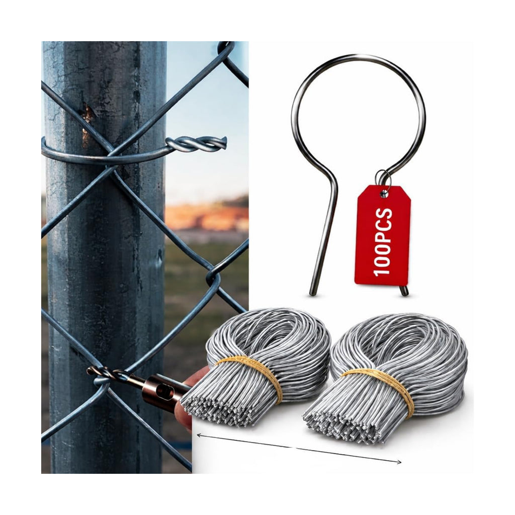 Premium Heavy Duty Round T Post Clips 100 Pack Galvanized Grade Steel Ties 11 Gauge for Wire Strong Hold Won’t Time