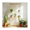 Thyle Macrame Plant Hanger Indoor Woven Boho Rope Decorative Flower Pot Hanging Holder Bohemian Plant Floating Shelve