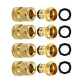 RainPoint Quick Connect Hose Fittings 3/4" GHT - Solid Brass Garden Hose Connectors, No-Leak Design & Universal Fit for