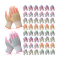 Chicingyou 50 Pairs Gardening Gloves Bulk for Women and Men, Disposable Yard Gloves Non Slip Rubber Coated, Breathable