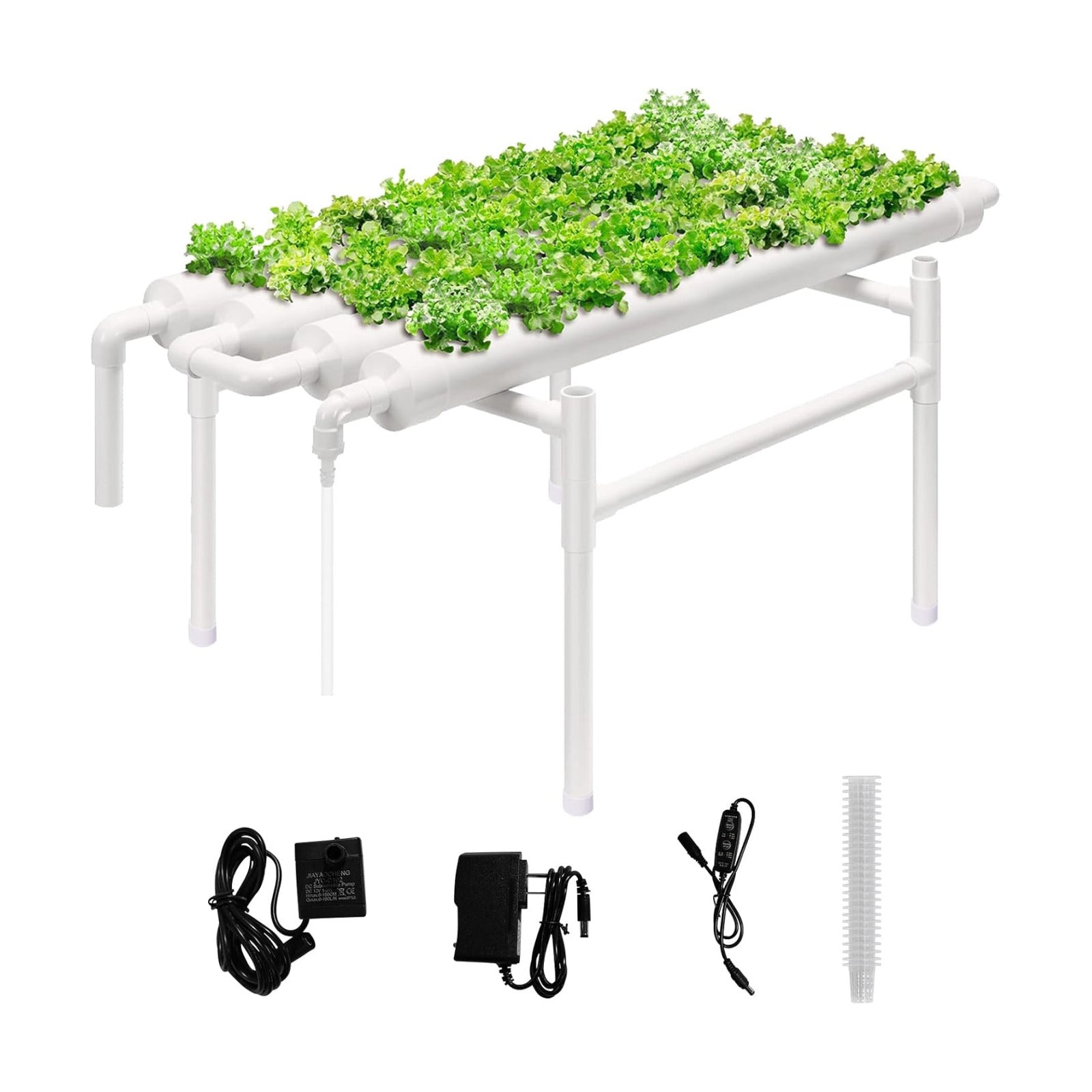 Upgraded Hydroponics Growing System, 36 Plant Sites, 1 Layers 4 Food-Grade PVC-U Pipes,hydroponics Growing System Kits