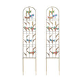 aboxoo 2-Pack Dragonfly Metal Garden Trellis, 60" Decorative Outdoor Fence | For climbing
