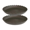 2 Pack of 10 inch Plant Saucer Plant Tray, Plastic Plant Saucer, Heavy Duty Plant Tray for Pots, Plant Saucers for Indoors Planter, Garden Water Plate Bowls for Gallon Grow Bags (Brown)