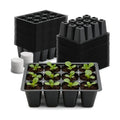 RooTrimmer 60 Pack Reusable 12-Cell Seed Starter Tray, Plant Starter Trays with Large Drainage Holes for Seed