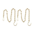 EBOOT 2 Pcs Hanging Chain for Bird Feeders Planters,23.6 Inch,Gold