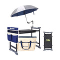 Garden Kneeler and Seat with Umbrella,Heavy Duty Gardening Bench and Stool | 2-in-1 Foldable Gardening Stool with