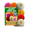 HOME GROWN Zinnia Seeds, Lilliput Mix, 600 Seeds, Zinnia elegans