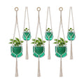 Hanging Planter Set of 6 Self Watering Indoor Flower Pots with Water Level Indicator Modern Plant Hangers for Indoor