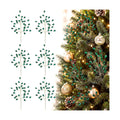 Suncalla 11.8" Crystal Picks for Christmas Tree Branches, Dark Green, 6 Pcs