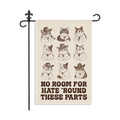 No Room for Hate Round These Parts 12 x 18 Inch Cat Garden Flag