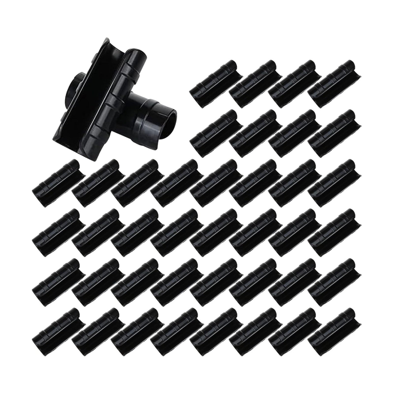 80PCS 1/2 inch PVC Greenhouse Clips Plastic Greenhouse Clamps | Plastic Clamps Garden Buildings Tube Clips for PVC Pipe