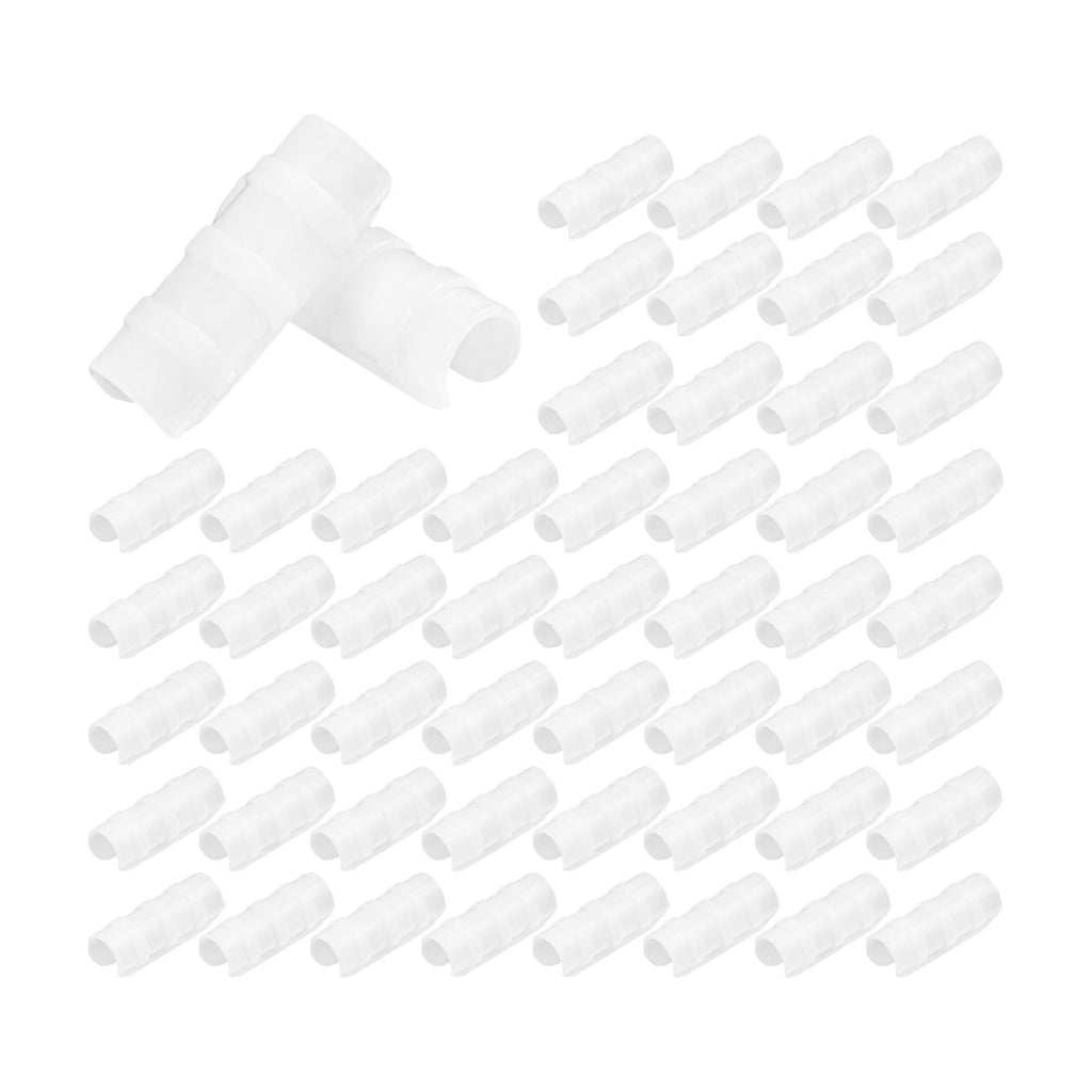80PCS 1/2 inch PVC Greenhouse Clips Plastic Greenhouse Clamps | Plastic Clamps Garden Buildings Tube Clips for PVC Pipe
