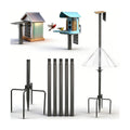 92" Bird Feeder Pole, Heavy-Duty Bird Feeder Pole with Squirrel Baffle