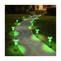 Priddop Solar Lights Outdoor Waterproof 8 Pack LED Green Stake Mushroom