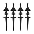 4 Pcs Garden Hose Guide Spike 12 Inch Heavy Duty Metal Hose Support Spike Aluminum Decorative Garden Stakes Protector