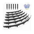 Metal Landscape Edging Border 6 Packs 42'' L x 4.5'' H, Galvanized Steel Garden Edging Border with 6 Stakes, Hammer-in