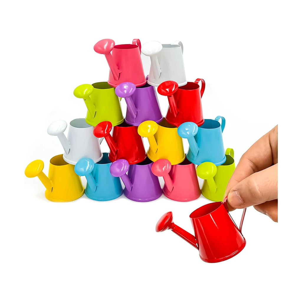 14 Pcs Mini Watering Can Miniature Color Watering Pot Garden Water Can Mini Kettle for House Crafts Party Favors