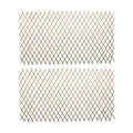 Natural Willow Lattice 2 Pack, Willow Expandable Fence 36x98 Inch, Reusable Lattices Trellis for Climbing Plants
