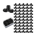 Weysat 50 Pack Quick Connect 1/4" Drip Irrigation Tee Connectors, Universal Fittings for 1/4 Inch Tubing, Leak Free