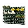 Briwooody 30 Set 60 Pocket Vertical Stackable Wall Planters Kit Outdoor Self Watering Plastic Planter Grow Hang Mount